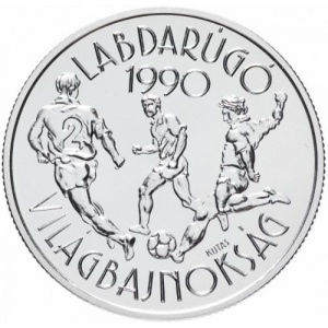 Реверс монеты Венгрия, 500 форинтов, 1988, Чемпионат мира по футболу 1990