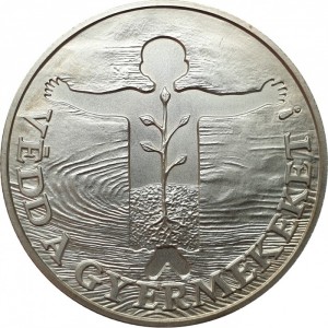 Реверс монеты Венгрия, 500 форинтов, 1989, Организация Save the Children
