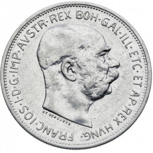 Аверс монеты Венгрия, 2 кроны, 1913, 2 короны /алюминий/
