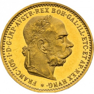 Аверс монеты Венгрия, 10 крон, 1892-1893
