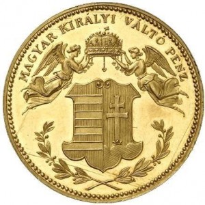 Аверс монеты Венгрия, 4 крейцера, 1868, Золото