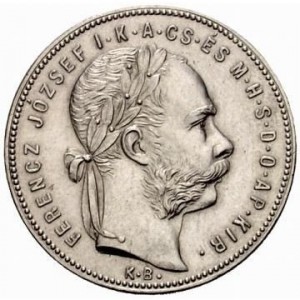 Аверс монеты Венгрия, 1 форинт, 1878, Возобновление работы шахты «Иосиф II» в Банской Штьявнице /серебро/