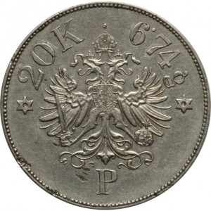 Аверс монеты Венгрия, 20 крейцеров, 1849, Односторонняя монета
