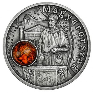 Реверс монеты Венгрия, 1 доллар, 2026, Янтарная дорога - Венгрия
