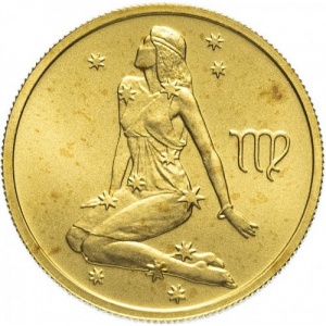 Реверс монеты Россия, 25 рублей, 2002, Знаки зодиака - Дева