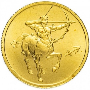 Реверс монеты Россия, 25 рублей, 2002, Знаки зодиака - Стрелец