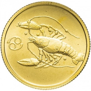 Реверс монеты Россия, 25 рублей, 2003, Знаки зодиака - Рак