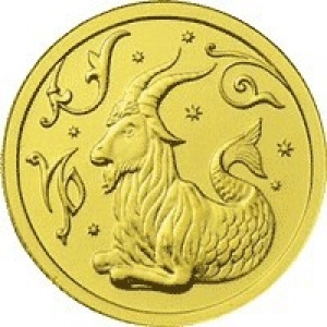 Реверс монеты Россия, 25 рублей, 2005, Знаки зодиака - Козерог