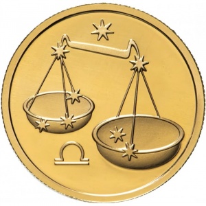 Реверс монеты Россия, 50 рублей, 2003, Знаки зодиака - Весы