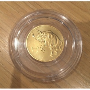 Реверс монеты Россия, 50 рублей, 2004, Знаки зодиака - Телец