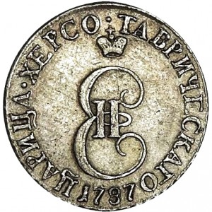 Аверс монеты Российская Империя, 10 копеек, 1787