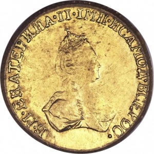 Аверс монеты Российская Империя, 1 рубль, 1779