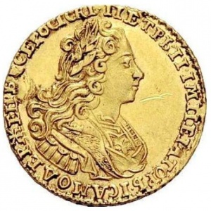 Аверс монеты Российская Империя, 2 рубля, 1727-1728