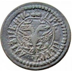 Аверс монеты Российская Империя, 1 полушка, 1700-1703