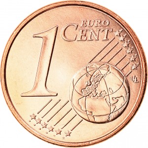 Реверс монеты Франция, 1 евроцент, 1999-2026