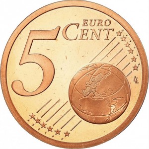 Реверс монеты Франция, 5 евроцентов, 1999-2026