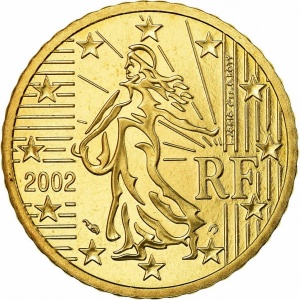 Аверс монеты Франция, 50 евроцентов, 1999-2006