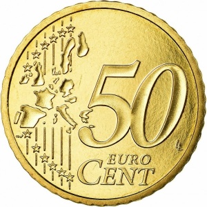 Реверс монеты Франция, 50 евроцентов, 1999-2006