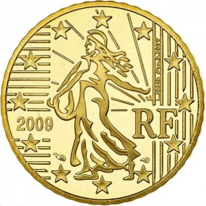 Аверс монеты Франция, 50 евроцентов, 2007-2023