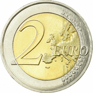 Реверс монеты Франция, 2 евро, 2013, 50 лет подписания Елисейского договора