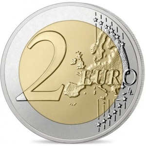 Реверс монеты Франция, 2 евро, 2023, XXXIII летние Олимпийские игры, Париж 2024