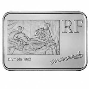 Аверс монеты Франция, ¼ евро, 2008, Художники - Эдуард Мане