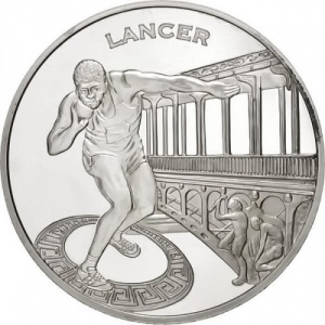 Реверс монеты Франция, 1½ евро, 2003, IX Чемпионат мира по лёгкой атлетике - Толкание ядра