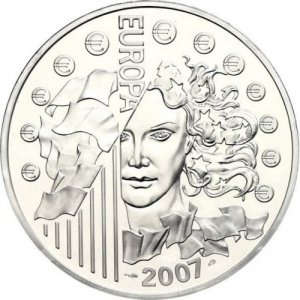 Реверс монеты Франция, 1½ евро, 2007, Аэробус A380