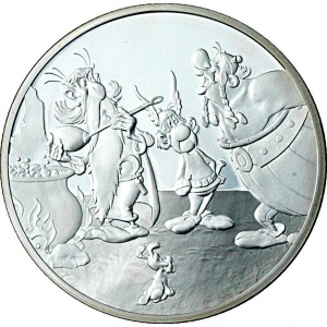 Реверс монеты Франция, 1½ евро, 2007, Астерикс /Приготовление зелья/