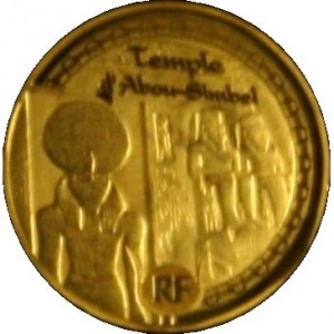Аверс монеты Франция, 5 евро, 2012, Всемирное наследие ЮНЕСКО - Абу-Симбел