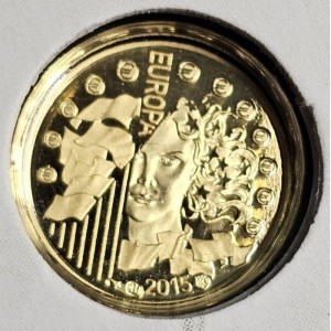 Реверс монеты Франция, 5 евро, 2015, 70 лет миру в Европе