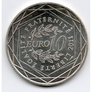 Реверс монеты Франция, 10 евро, 2011, Эльзас