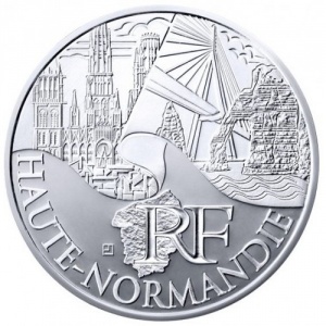 Аверс монеты Франция, 10 евро, 2011, Верхняя Нормандия