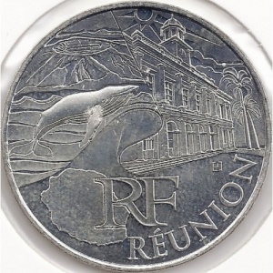 Аверс монеты Франция, 10 евро, 2011, Реюньон