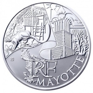 Аверс монеты Франция, 10 евро, 2011, Майотта /достопримечательности/