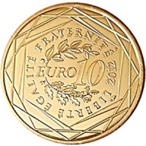 Реверс монеты Франция, 10 евро, 2012, Регионы Франции - Корсика