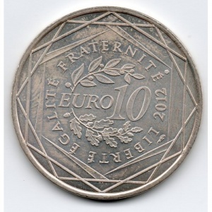 Реверс монеты Франция, 10 евро, 2012, Регионы Франции - Лотарингия