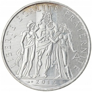 Аверс монеты Франция, 10 евро, 2012-2013, Геркулес