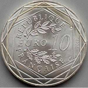 Аверс монеты Франция, 10 евро, 2017, Эльзас