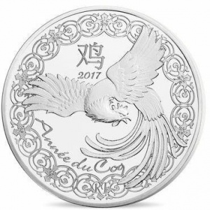 Аверс монеты Франция, 10 евро, 2017, Китайский гороскоп - год петуха