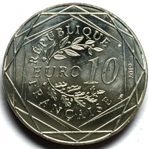 Аверс монеты Франция, 10 евро, 2019, Вильгельм I Завоеватель