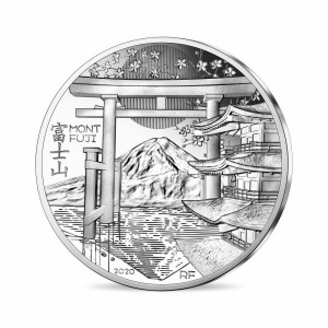 Аверс монеты Франция, 10 евро, 2020, Всемирное наследие ЮНЕСКО - Фудзияма