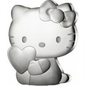 Реверс монеты Франция, 10 евро, 2024, Hello Kitty - 50 лет персонажу