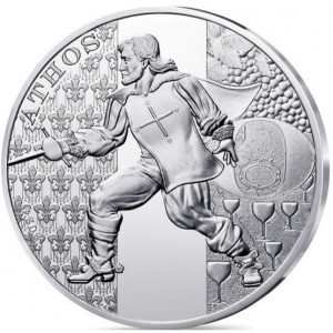 Реверс монеты Франция, 10 евро, 2024, Три мушкетера - Атос