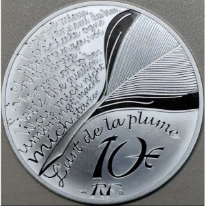 Аверс монеты Франция, 10 евро, 2024, Александр Дюма