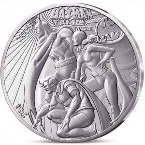 Реверс монеты Франция, 10 евро, 2025, DC Comics - Семья Бэтмена