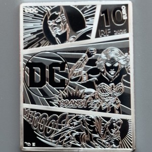 Аверс монеты Франция, 10 евро, 2025, DC Comics - Бэтмен