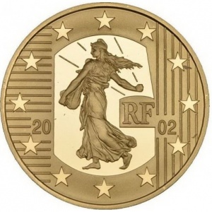 Аверс монеты Франция, 20 евро, 2002, Спасибо, Франция