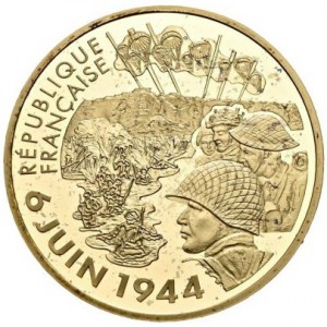 Аверс монеты Франция, 20 евро, 2004, 60 лет Нормандской операции