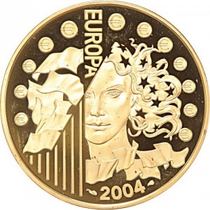 Реверс монеты Франция, 20 евро, 2004, Расширение Европейского Союза
